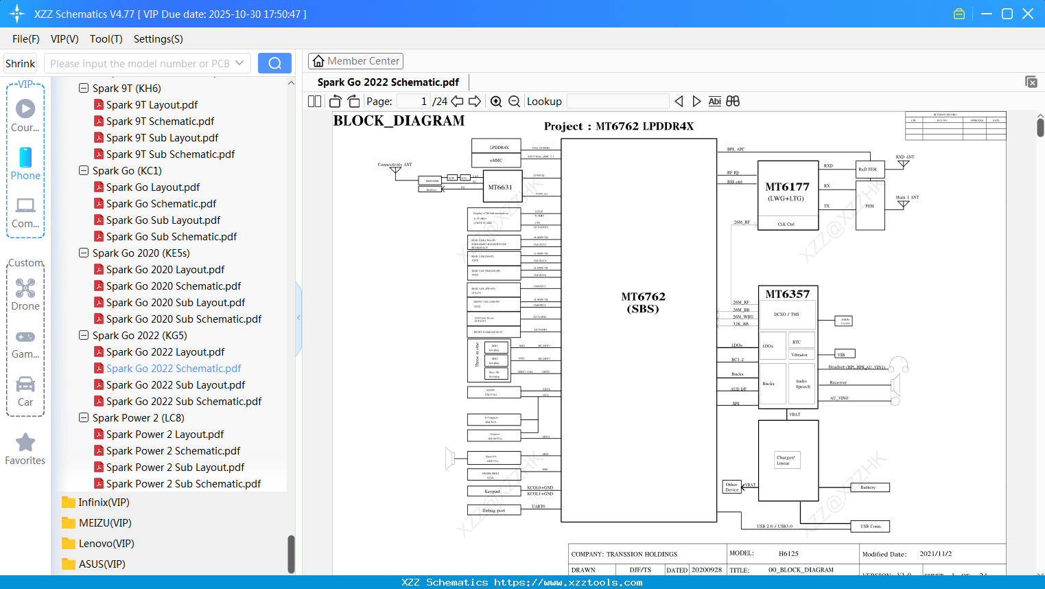 Tecno Spark Go 2022 Schematic